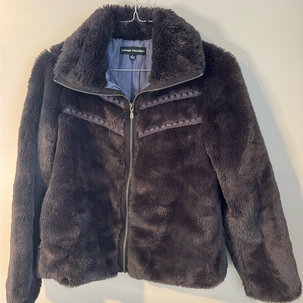 Catherine Malandrino Faux Fur Jacket